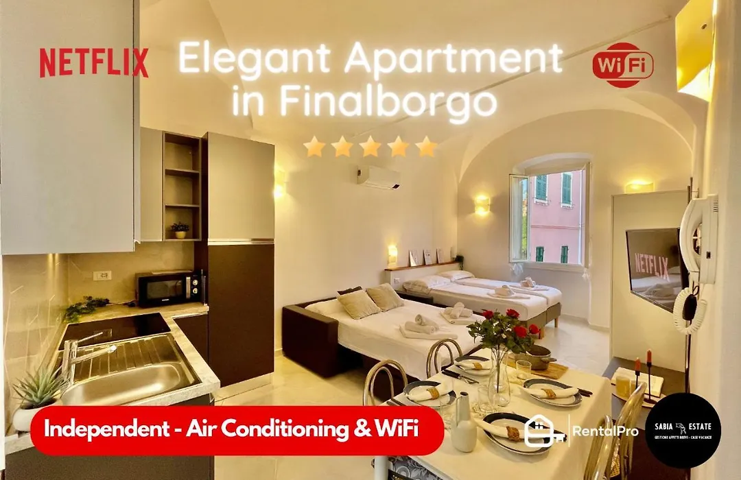 Finalborgo Elegante e Indipendente - A/C e WiFi-1
